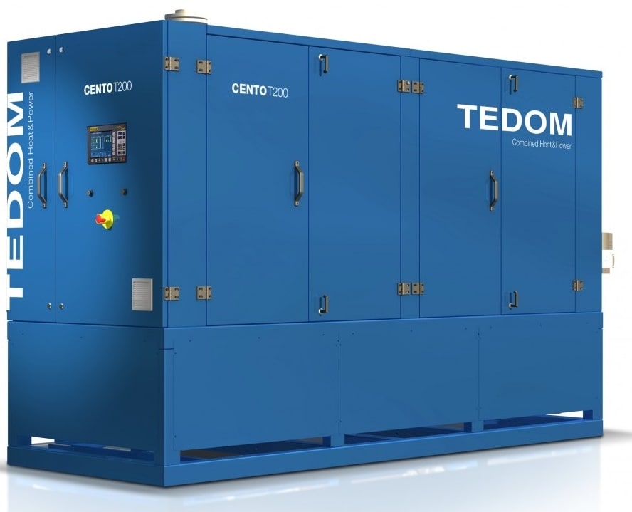 Газовый генератор Tedom Cento T200 в кожухе