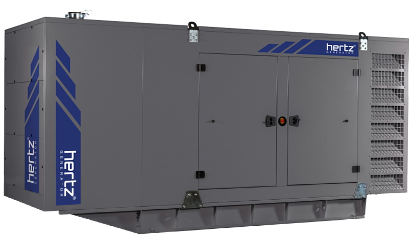 Дизельный генератор Hertz HG 550 DL в кожухе