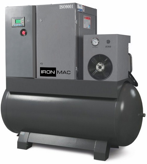 Винтовой компрессор IRONMAC IC 20/8 AM VSD DF 500L