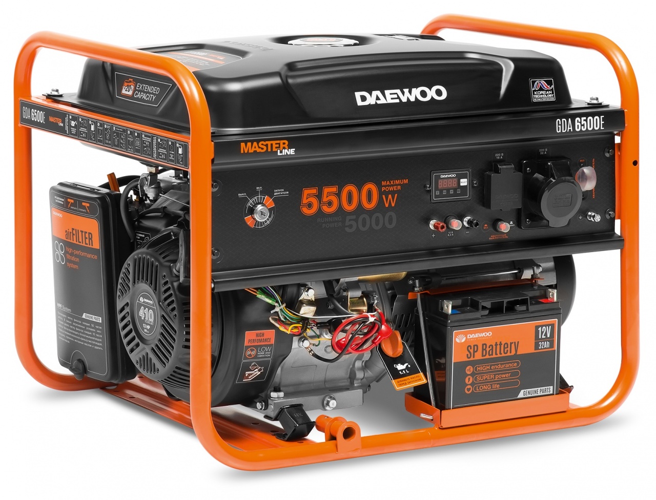 Бензиновый генератор Daewoo GDA 6500E