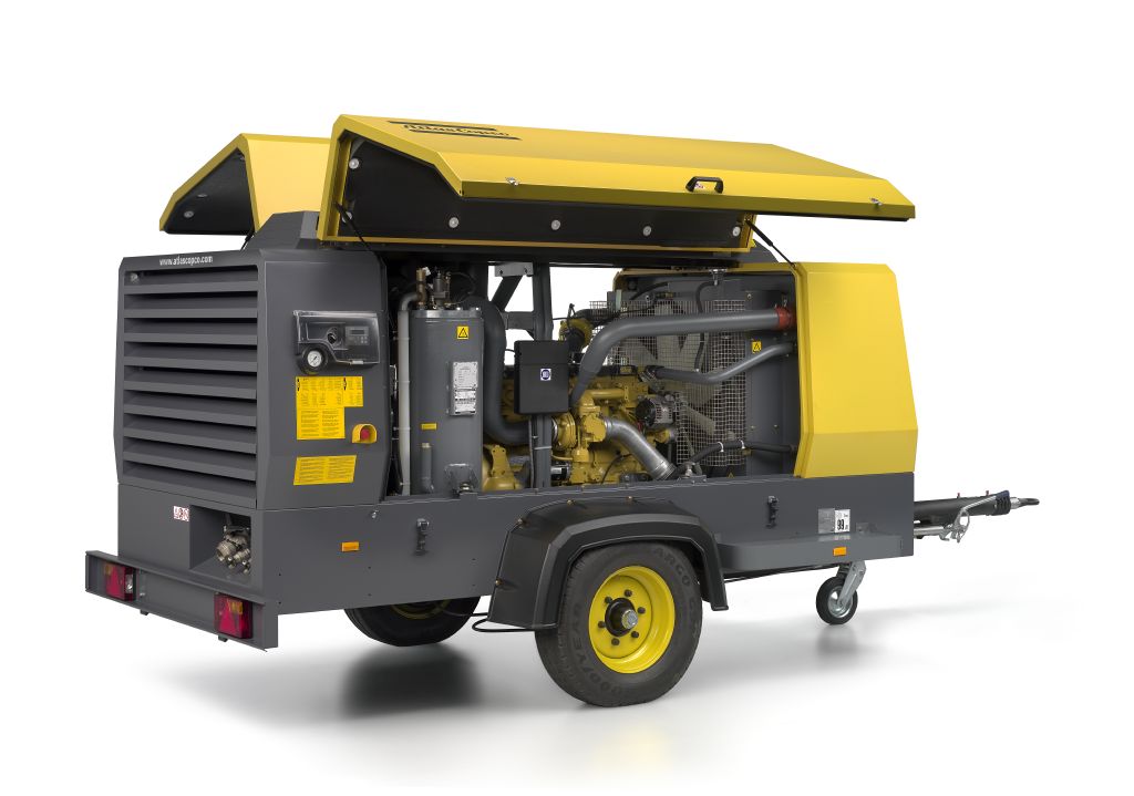 Дизельный компрессор Atlas Copco XATS 377 CD на шасси