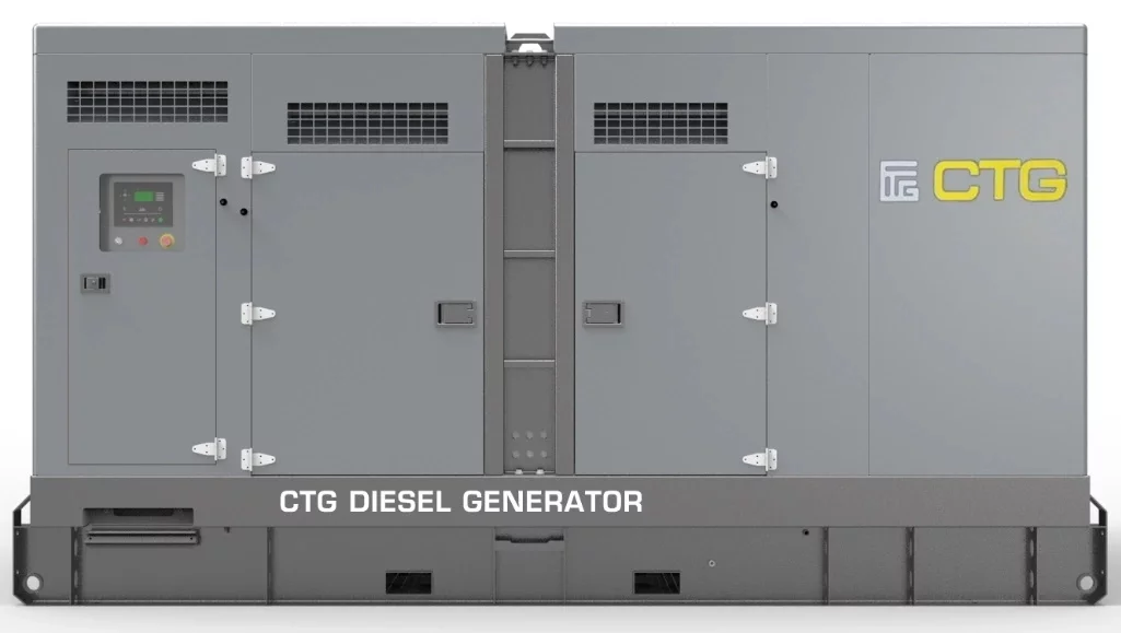 Дизельный генератор CTG 220D в кожухе с АВР