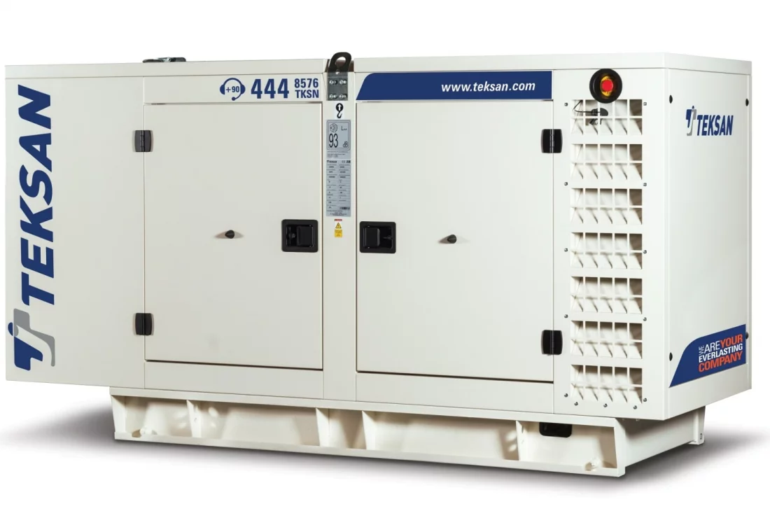 Дизельный генератор Teksan TJ35BD-1 в кожухе