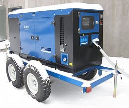 Дизельный генератор ТСС АД-100С-Т400-1РКМ11 на шасси — фото 1