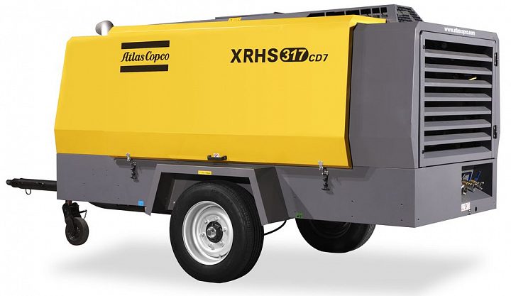 Дизельный компрессор Atlas Copco XRHS 317 CD на шасси