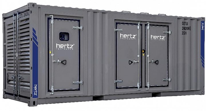 Дизельный генератор Hertz HG 1900 BC в кожухе с АВР