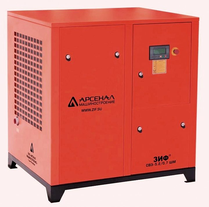 Винтовой компрессор ЗИФ СВЭ 3,5/1,3 ШМ ременная
