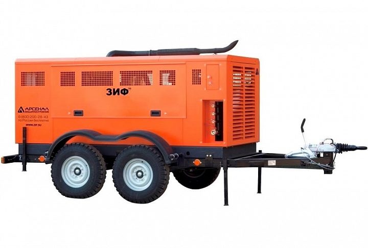 Дизельный компрессор ЗИФ ПВ-14/1,2 на шасси