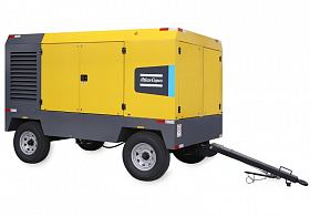 Дизельный компрессор Atlas Copco XAVS 1000 14 на шасси — фото 1