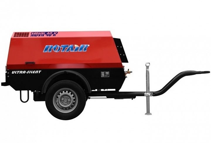 Дизельный компрессор Rotair MDVN 53P-10 на шасси